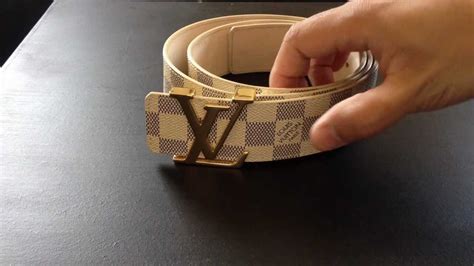 fake white damier louis vuitton belt